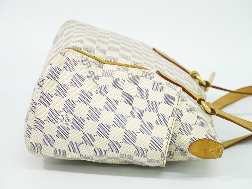 Louis Vuitton LV Totally PM Damier Azur Shoulder Bag Tote White Gray Second — view 4