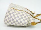 Louis Vuitton LV Totally PM Damier Azur Shoulder Bag Tote White Gray Second — view 4