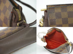 Louis Vuitton LV Trousse Damier Ebene Pouch Handbag Brown Second — view 8