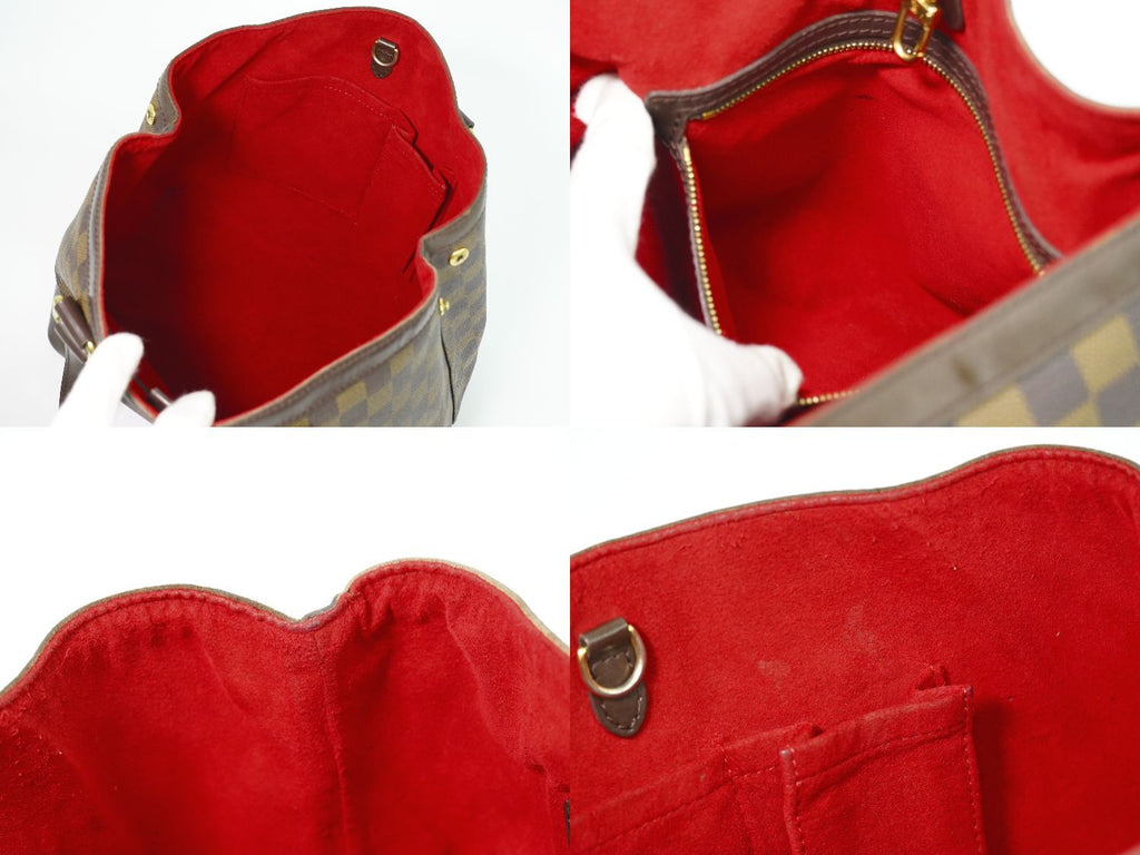 Louis Vuitton LV Hampstead PM Damier Ebene Tote Brown — view 8