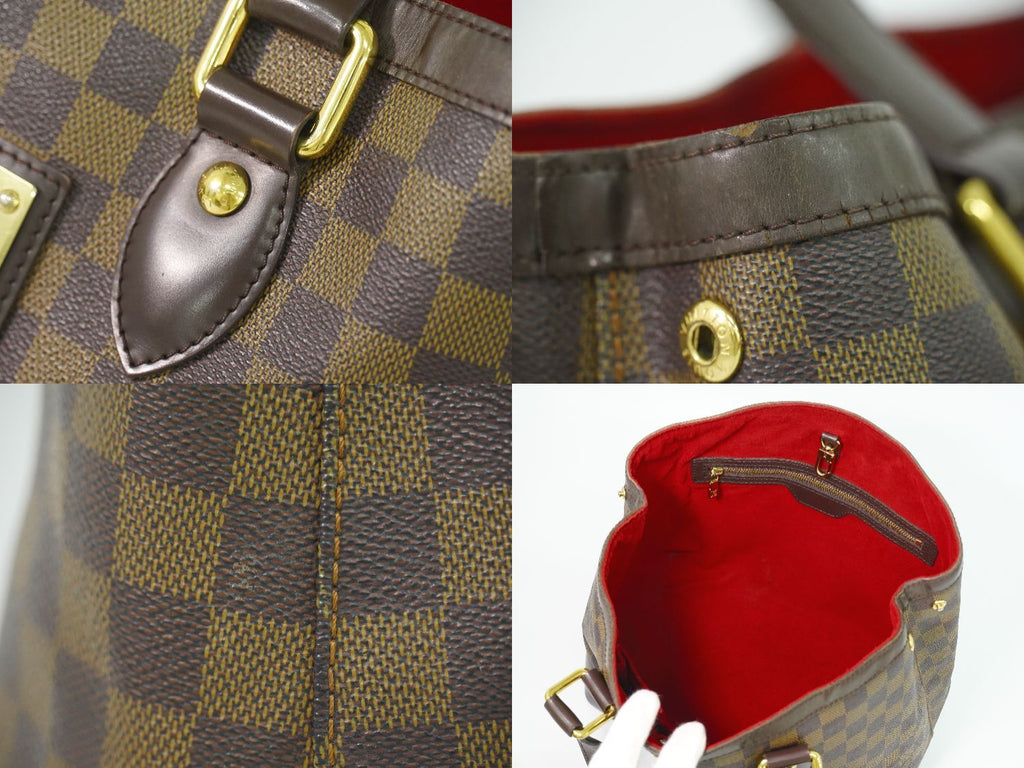 Louis Vuitton LV Hampstead PM Damier Ebene Tote Brown — view 7