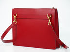 Gucci strike 2-Way Shoulder Bag Pochette Clutch Leather Red Ghost Second — view 2