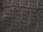 Fendi Zucchi Shoulder Bag Tote Canvas Black Zucchino Second — view 7
