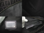 Fendi Zucchi Shoulder Bag Tote Canvas Black Zucchino Second — view 9