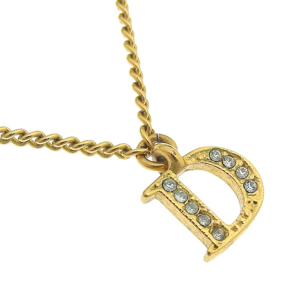 Dior Logo Gold Plated Necklace
