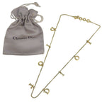 Dior Logo Gold Plated Necklace — view 6