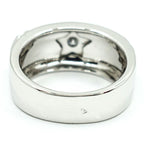 Chanel 18k White Gold Pickpocket Diamond Ring Camellia Star — view 7