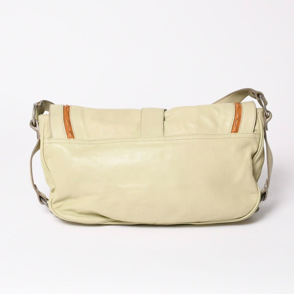 Dior Gaucho Saddle Shoulder Bag Galliano Era Leather Beige — view 2