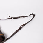 Dior Gaucho Saddle Shoulder Bag Galliano Era Leather Western Style Dark Brown — view 7