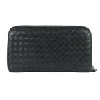 Bottega Veneta Wallet Intrecciato Leather Black Braided — view 2