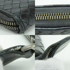 Bottega Veneta Wallet Intrecciato Leather Black Braided — view 6