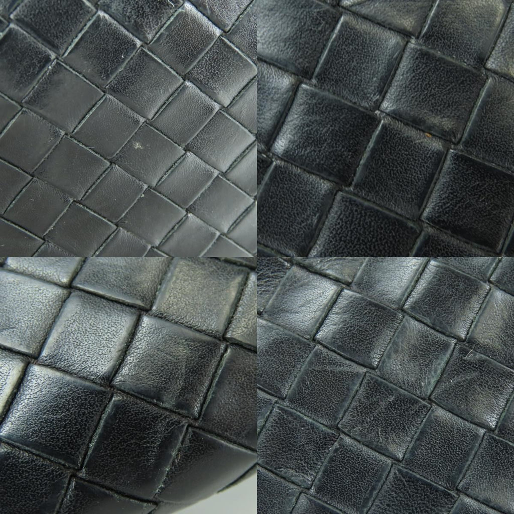 Bottega Veneta Wallet Intrecciato Leather Black Braided — view 4
