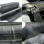 Bottega Veneta Wallet Intrecciato Leather Black Braided — view 7