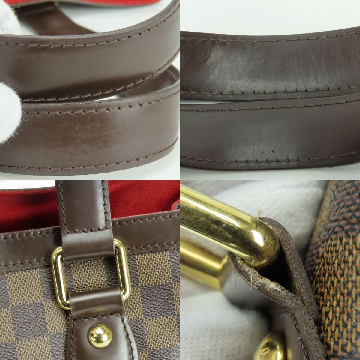 Louis Vuitton Handbag Hampstead PM Damier Ebene Brown Daily — view 6