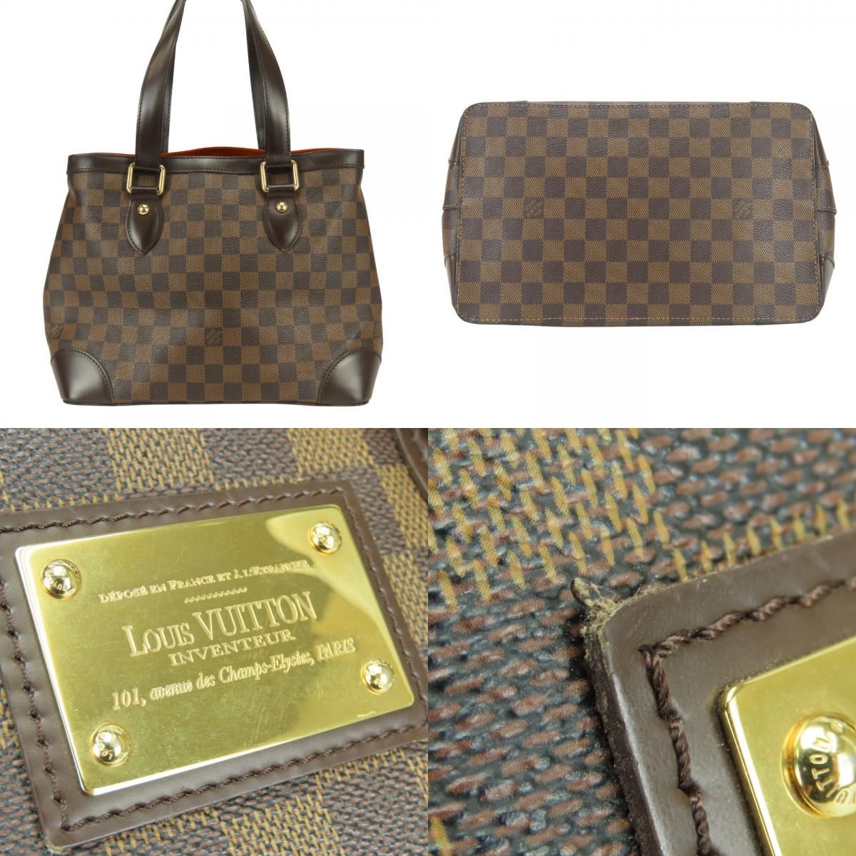 Louis Vuitton Handbag Hampstead PM Damier Ebene Brown Daily — view 3