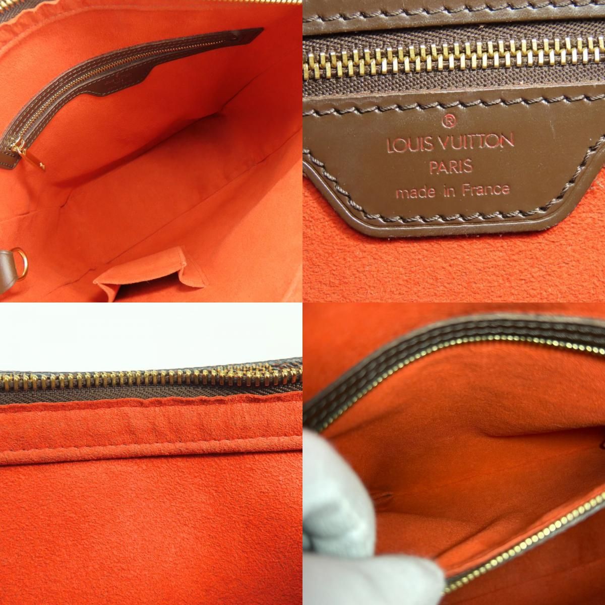 Louis Vuitton Shoulder Bag Looping GM Damier Ebene Brown SP Order Everyday — view 7