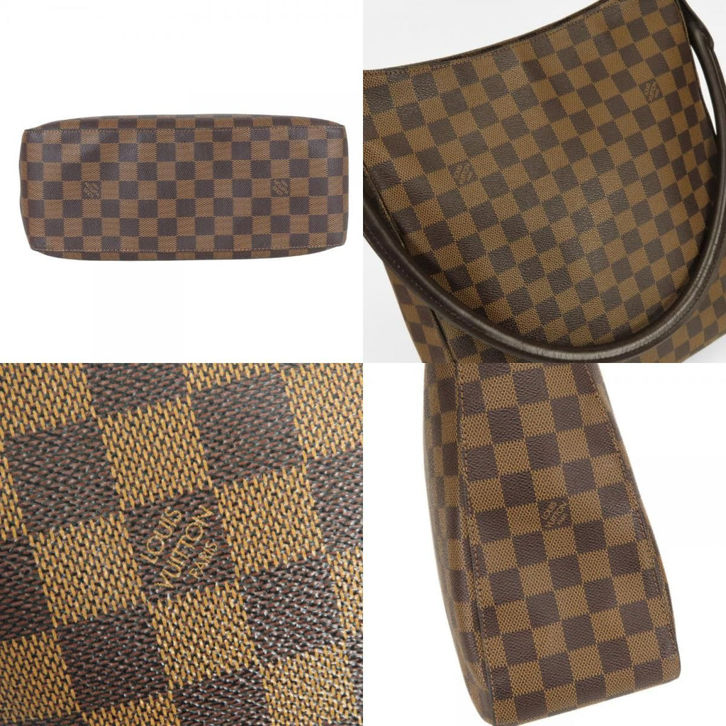 Louis Vuitton Shoulder Bag Looping GM Damier Ebene Brown SP Order Everyday — view 4