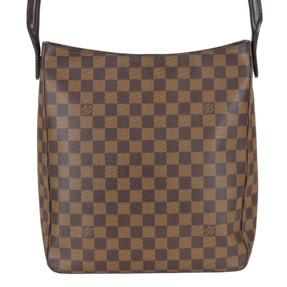 Louis Vuitton Shoulder Bag Looping GM Damier Ebene Brown SP Order Everyday — view 3