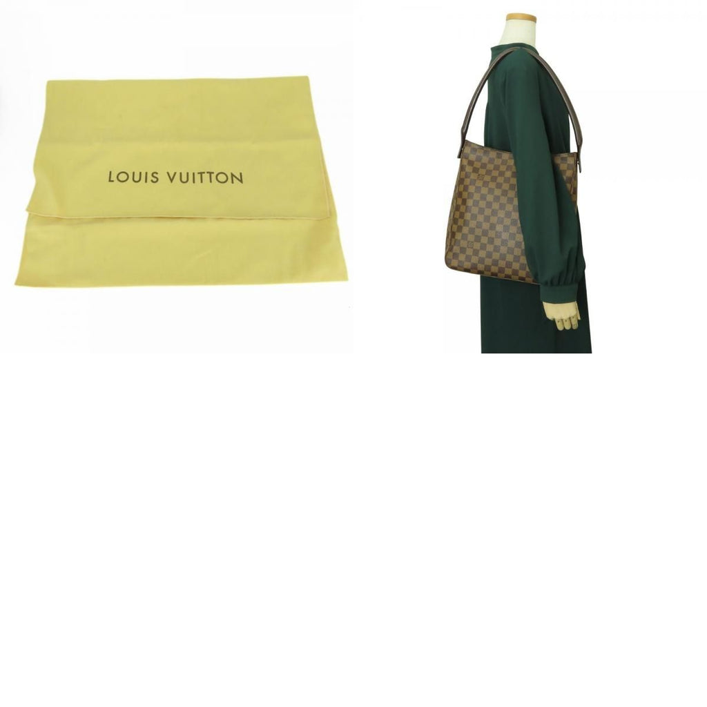 Louis Vuitton Shoulder Bag Looping GM Damier Ebene Brown SP Order Everyday — view 9