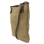 Prada Shoulder Bag Canvas Leather Beige Brown Silver Crossbody Logo Jacquard — view 2