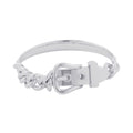 Hermes Bracelet Book Lucerie Inflexible GM Silver 18 Boucle Sellier