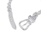 Hermes Bracelet Book Lucerie Inflexible GM Silver 18 Boucle Sellier — view 5