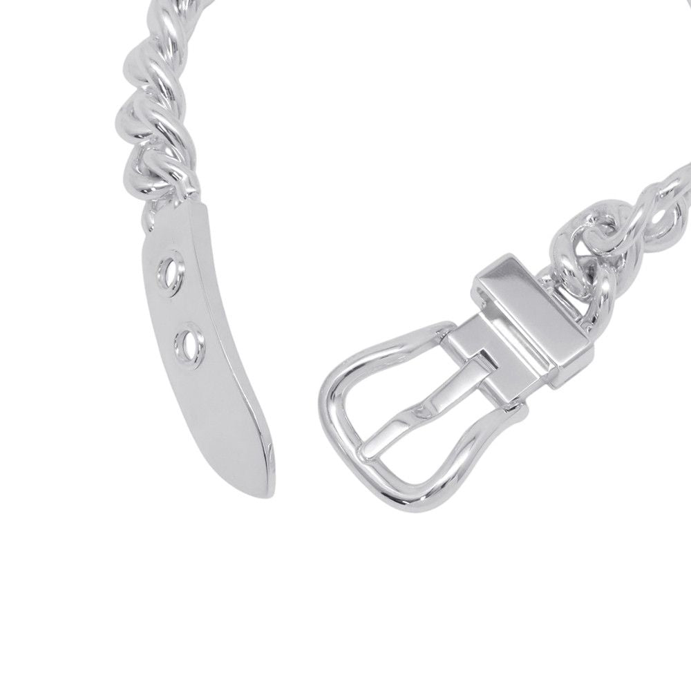 Hermes Bracelet Book Lucerie Inflexible GM Silver 18 Boucle Sellier — view 5