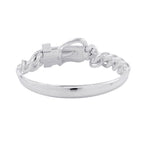 Hermes Bracelet Book Lucerie Inflexible GM Silver 18 Boucle Sellier — view 3