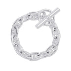 Hermes Bracelet Chaine D'ancre Frame Silver
