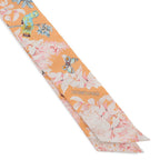 Hermes Scarf Twill Red Roadside Equateur Silk — view 4