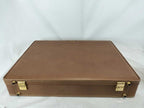 Loewe Attache Case Brown Leather Handbag Business Bag Gold — view 6