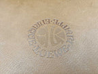 Loewe Attache Case Brown Leather Handbag Business Bag Gold — view 9