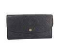 Louis Vuitton Wallet Portefeuille Emily Marine Monogram Empreinte Bifold Gold