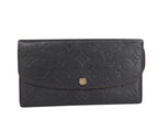 Louis Vuitton Wallet Portefeuille Emily Marine Monogram Empreinte Bifold Gold