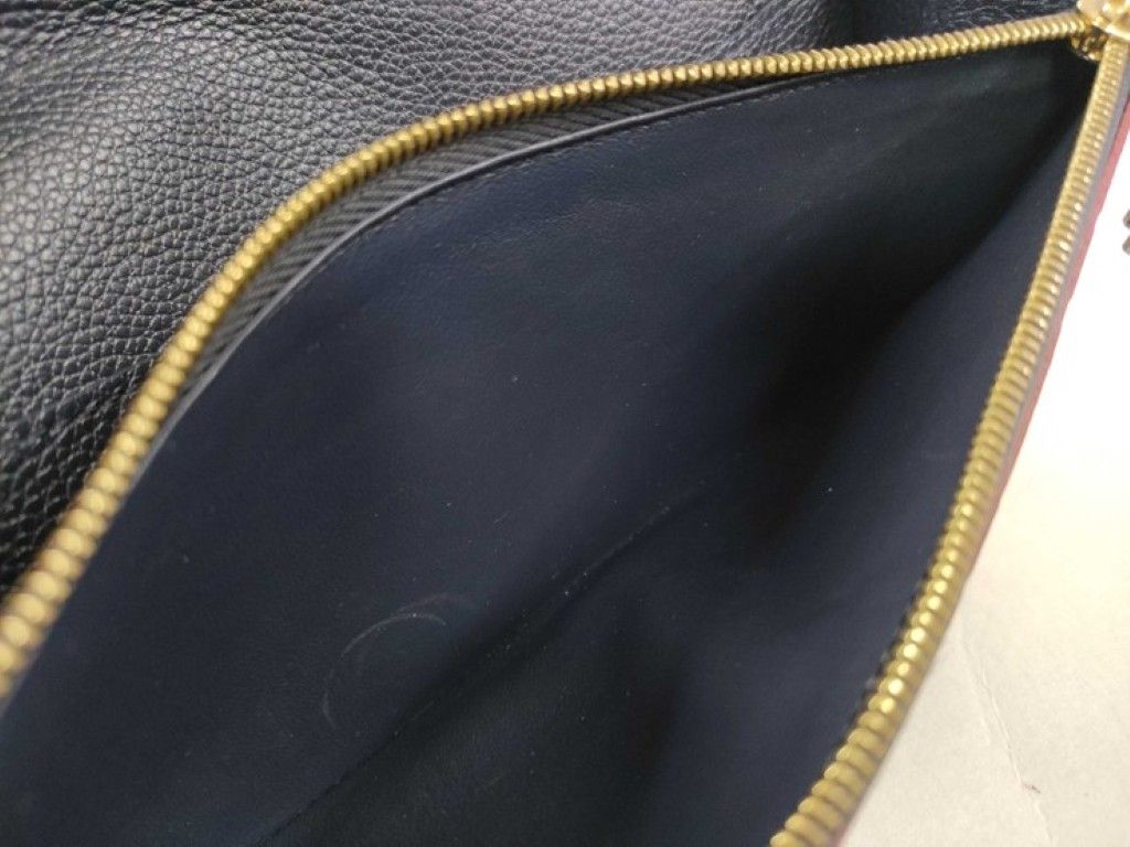 Louis Vuitton Wallet Portefeuille Emily Marine Monogram Empreinte Bifold Gold — view 6