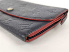 Louis Vuitton Wallet Portefeuille Emily Marine Monogram Empreinte Bifold Gold — view 3