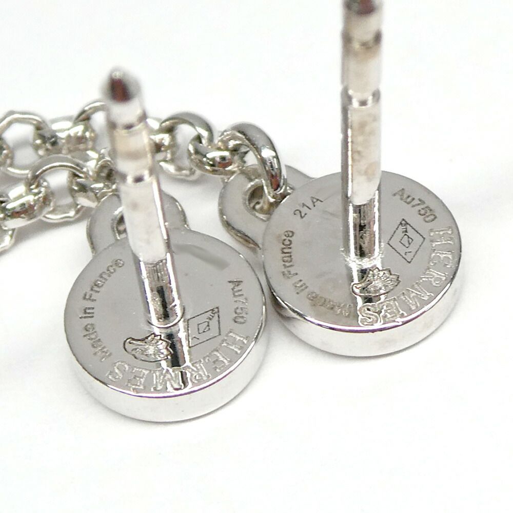 Hermes Earrings Kelly Clochette Height: Diamond White Gold — view 8