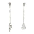 Hermes Earrings Kelly Clochette Height: Diamond White Gold