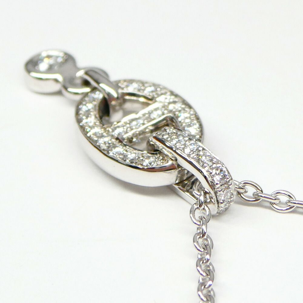 Hermes Necklace Chaine D'ancre PM Pavediamond White Gold — view 4