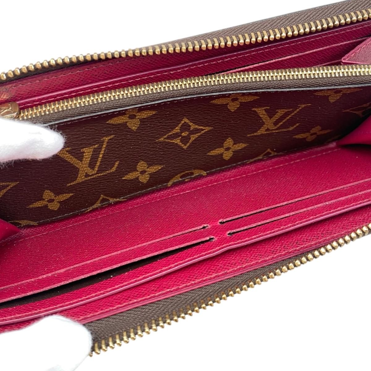 Louis Vuitton Wallet Portefeuille Clemence Monogram Fuchsia Pink — view 7