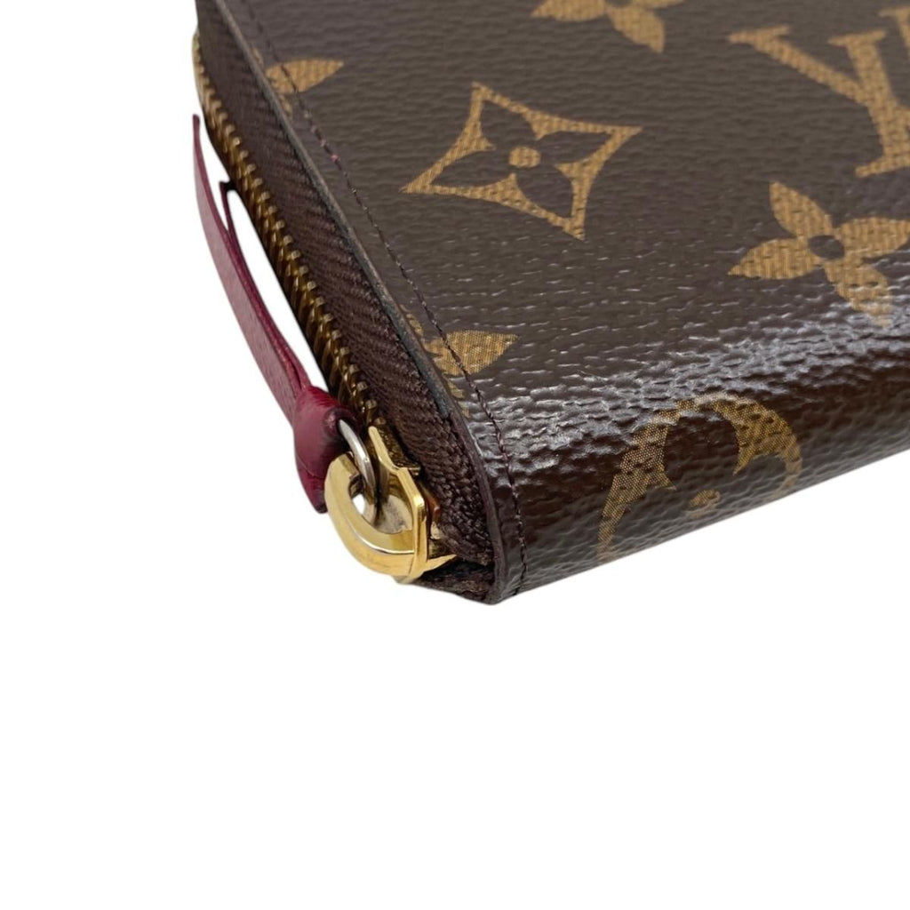 Louis Vuitton Wallet Portefeuille Clemence Monogram Fuchsia Pink — view 3