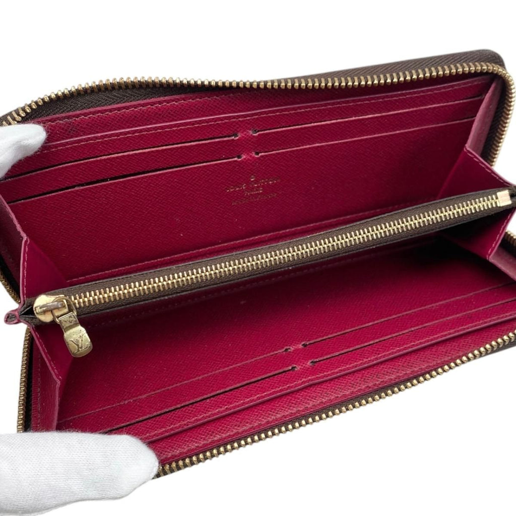 Louis Vuitton Wallet Portefeuille Clemence Monogram Fuchsia Pink — view 6
