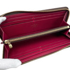 Louis Vuitton Wallet Portefeuille Clemence Monogram Fuchsia Pink — view 6