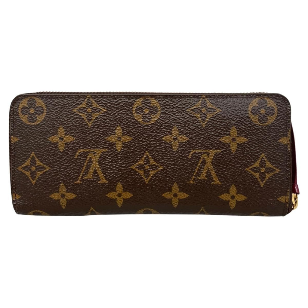 Louis Vuitton Wallet Portefeuille Clemence Monogram Fuchsia Pink — view 2