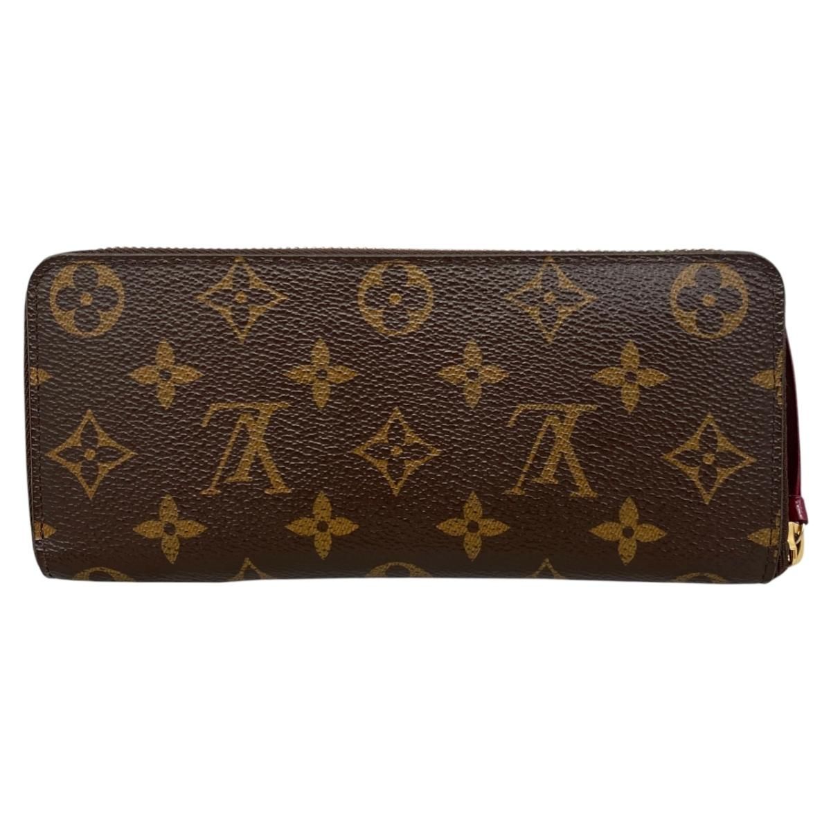 Louis Vuitton Wallet Portefeuille Clemence Monogram Fuchsia Pink — view 2