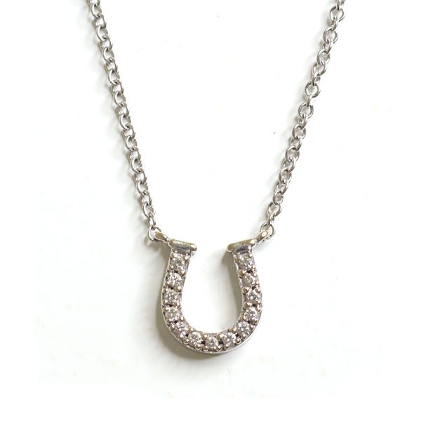 Tiffany & Co sush Diamond Necklace 750 18k White Gold