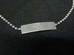 Gucci Bracelet Logo Plate Ball Chain Silver Double — view 2