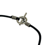 Hermes Necklace Moubouche Glenan Silver Black — view 4