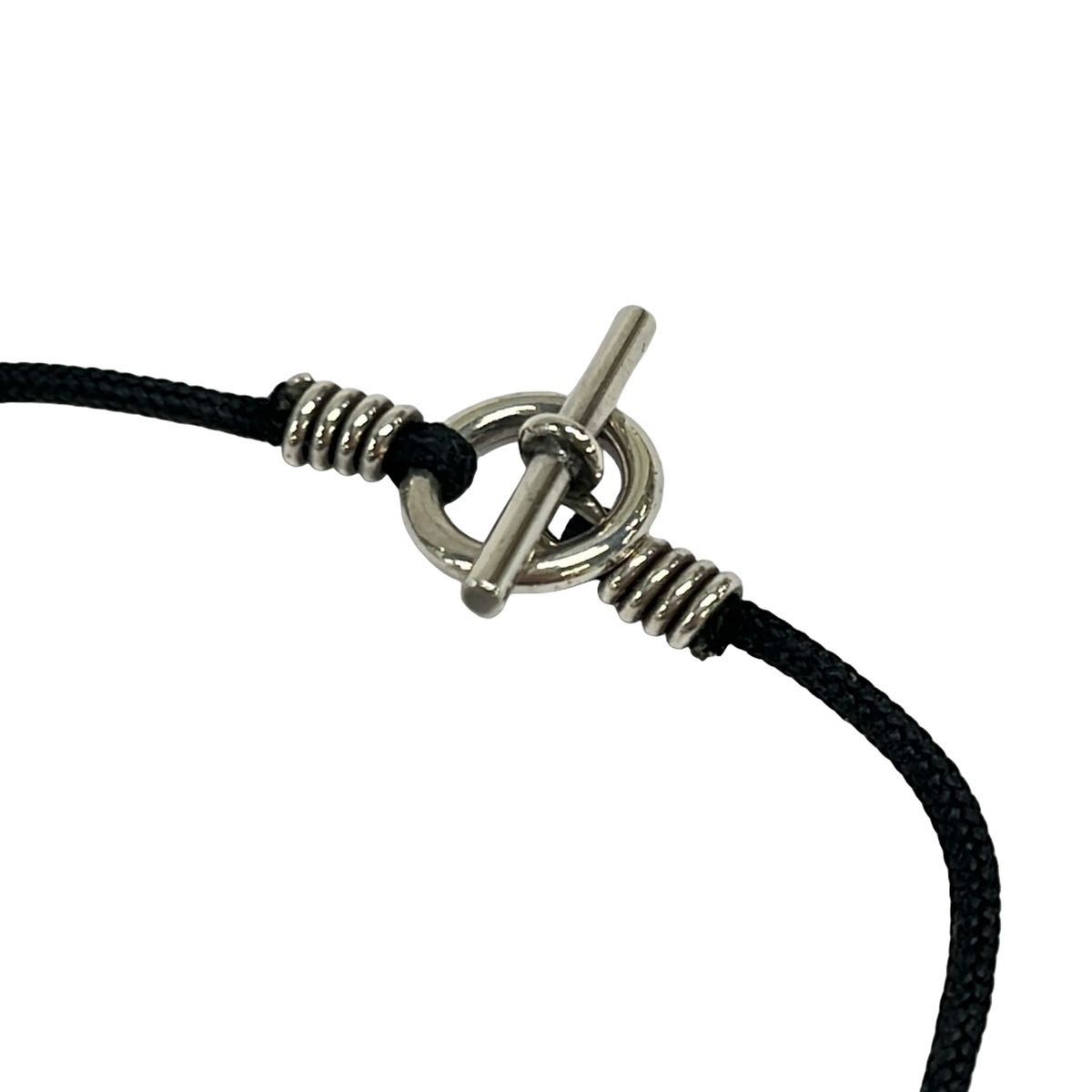 Hermes Necklace Moubouche Glenan Silver Black — view 4