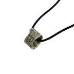 Hermes Necklace Moubouche Glenan Silver Black